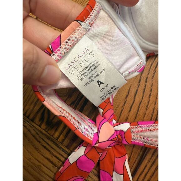 Lascana for Venus Orange Two Piece Swimsuit Bikini Set Size 6 Bottom and A Top - Picture 4 of 6